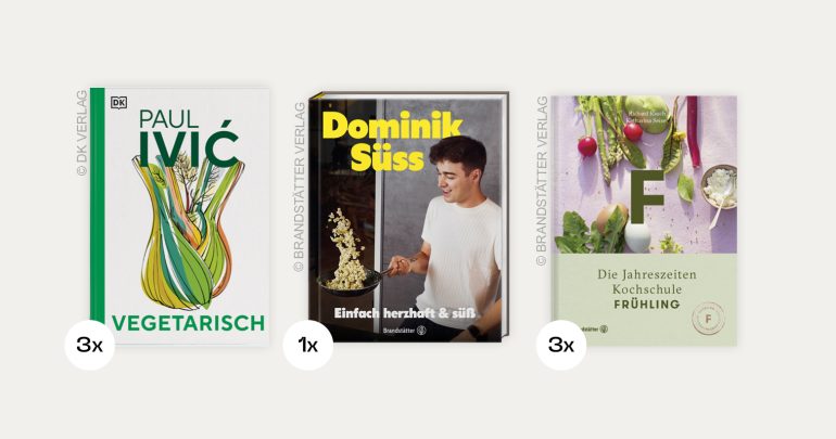 Beitragsbild Gewinnspiel Kochbücher 40Plus Magazin